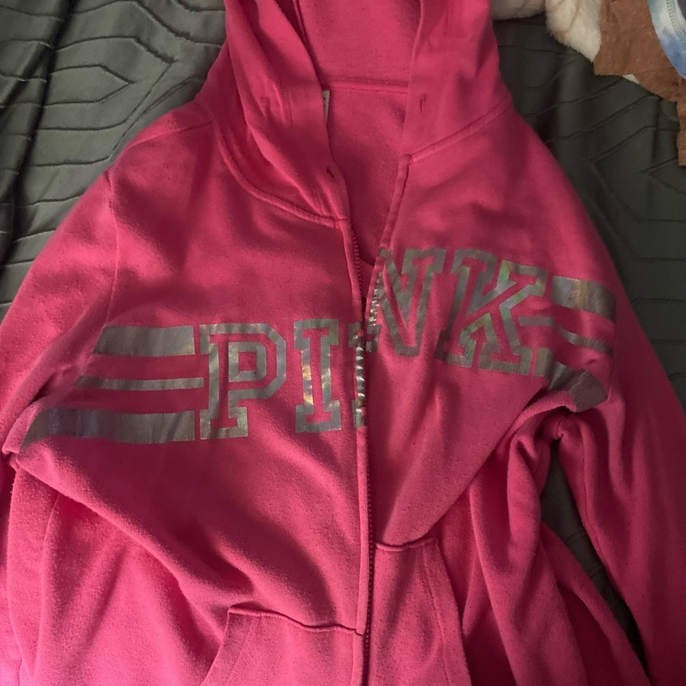 A pink jacket